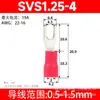 Ventas Directas de Fábrica de Terminales Aislados Tipo Horquilla Serie Sv, Conductores de Latón Estañado, Conectores de Terminales de 0.5-10mm