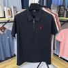 Polo de 210g con Cremallera Pesada para Hombre Verano 2025 Nueva Llegada Bordado Lags Moda Transpirable Manga Corta Camiseta para Hombre