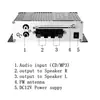 Amplificador de potencia Bluetooth HY-370BT, amplificador de potencia para computadora 12v motocicleta coche función de radio difusión de tarjeta SD U disk