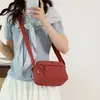 Estilo Coreano 2026 Nuevo Color Macarrón Casual Versátil Gran Capacidad Bolso de Hombro de Nylon para Mujer de Moda Bolso Cruzado Cuadrado Pequeño