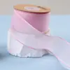 Cor Sólida Renda Borda de Gancho Fio de Neve Cinto DIY Confeitaria Bolo de Aniversário Laço Presente Flores Chiffon Padrão Ondulado