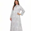 Nuevo Vestido Largo Elegante para Mujer, Vestido de Venta Caliente al por Mayor y Exportación de Fábrica, Vestido Estampado Bordado a Mano