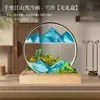 Mil Millas de Ríos y Montañas Lámpara de Pintura con Arena Adorno Escritorio Sala de Estar Atmósfera del Hogar Regalo de Cumpleaños de Novia Festival de Medio Otoño