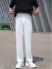 Pantalones de Otoño Sencillos para Hombre Color Sólido Profesionales de Negocios Rectos Casuales Sueltos de Alta Calidad Pantalones de Traje Adelgazantes Pantalones de Traje para Hombre