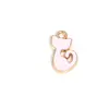 Serie Rosa Goteo de Aceite DIY Accesorios para Joyería Hecha a Mano Pendiente de Corazón de Aleación Pendientes Pendiente de Collar Material