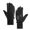 Guantes cálidos reflectantes para niños de otoño e invierno transfronterizos, forrados de vellón, impermeables, para ciclismo y esquí al aire libre, guantes antideslizantes de dedo completo