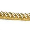 Suministro directo de fábrica corona de encaje de onda encaje dorado y plateado textil para el hogar accesorios decorativos para ropa encaje dorado