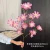 Flores de orquídea morada artificiales de tallo largo, perfectas para decoraciones de bodas, centros de mesa y decoración del hogar/sala de estar