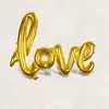 Suministros de Decoración para Escena de Boda, Fiesta de Cumpleaños, Habitación de Boda Personalizados por el Fabricante Nuevo 105*65cm Globos de Película de Aluminio con Forma de Carta de Amor
