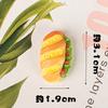 Comida de simulação e pão de brincar DIY acessórios de cabelo feitos à mão corda de cabelo adesivos de geladeira sapatos com buraco cola creme placa de estacionamento acessórios de joias