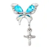 Nuevos Joyas para Uñas Cruzadas Colgante de Mariposa Diamante de Aleación Estéreo Uñas DIY Accesorios Decorativos para Uñas Portátiles