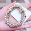 Diadema de Cristal de Celebridad de Internet Pulsera Cuerda para el Cabello de Doble Uso Banda Elástica Elegante para Mujer Estilo Ins Mori Cuerda para el Cabello para Niña Accesorios para el Cabello Estilo Coreano