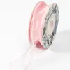 Cinta para Empaque de Flores Frescas, Cinta de Gasa de Color Sólido Deluxe con Extremos de Cola de Pez, Tarjeta de Papel en Rollo, Lazo para Empaque de Caja de Regalo para Arreglos Florales de Ramo