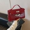 Comercio Exterior Sentido de Alta Gama Bolsa Pequeña Crowdsourcing Bolso Cruzado de Cadena de Moda Nueva para Mujer 2025 Explosivo Coreano Portátil Bolsa Kelly