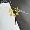 Estilo transfronterizo ins tarjeta acrílica para el Día del Padre papá Día del Padre decoración acrílica para pastel DAD inserto para pastel