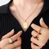 Estilo Hip-Hop de Nicho Novo Europeu e Americano Inverno Versátil Quadrado Marca Corrente de Lã para Homens e Mulheres Banhado a Ouro Verdadeiro 18K Colar P117