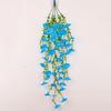 Flor de cuerno de simulación transfronteriza de Amazon, flor falsa para decoración del hogar interior y exterior, flor artificial para colgar en la pared, gloria de la mañana, venta al por mayor