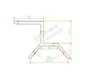 Braçadeira para telha de aço colorida Braçadeira trapezoidal Acessórios de fixação para painel solar fotovoltaico de telhado Suporte de instalação de aço angular de liga de alumínio