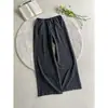 Pantalones de gasa de burbujas a cuadros blancos, unisex, de verano, finos, transpirables, de seda helada, pierna ancha, ligeramente acampanados, de secado rápido, para deportes