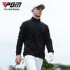 Pgm Roupa de Golfe Masculina Jaqueta de Manga Longa Outono e Inverno Camiseta com Zíper Gola Alta Polo Masculina Quente