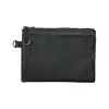 Bolsa de doble capa con cremallera de fibra de poliéster de malla minimalista transfronteriza, bolsa de almacenamiento de viaje portátil, neceser