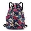 Mochila con Cordón Personalizada para Viaje para Mujeres, Bolsa Sencilla de Almacenamiento con Cordón, Bolsa Deportiva y de Fitness de Gran Capacidad, Bolsa de Primavera