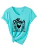 Mamá de último año clase de 2027 Amazon Wish sitio independiente nueva moda camiseta de mujer con cuello en V y manga corta
