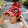 Gorra de Béisbol Infantil de Algodón con Lazo de Lentejuelas de Minnie, Sombrero de Sol para Niñas, Best-Seller Transfronterizo de Amazon