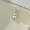Plata S925 Colgante Individual Transfronterizo Pulsera de Letras DIY Collar Chapado en Oro de 14K Accesorios de Colgantes Simples Compactos