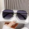 Nuevas Gafas de Sol Metálicas Retro de Doble Puente para Hombres, Gafas de Sol Polarizadas Antivaho Modernas para Mujeres, Gafas de Sol de Moda y Versátiles