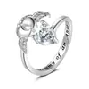 Nuevo Anillo de Ángel Madre Transfronterizo Europeo Americano Anillo Cálido Elegante para Mujer Huella de Bebé Anillo de Moda Joyería
