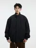 Jaqueta de Algodão Harrington Americana para Outono e Inverno Masculina com Gola Alta Estilo Baseball Casal Cáqui Cleanfit Jaqueta de Algodão