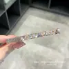 Pinza para el pelo blanca con pedrería Dongdaemun de Corea, accesorio para el pelo con borde de diamantes, pinza para flequillo recto, pinza para el pelo para mechones sueltos, pinza de pico de pato, accesorio para el pelo