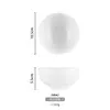 Tazón Pequeño de Melamina, Tazón de Plástico Blanco Imitación Porcelana, Vajilla Comercial para Restaurante de Comida Rápida Auto-Servicio, Hot Pot, Tazón para Condimentos, Tazón para Gachas, Tazón para Arroz, Tazón para Sopa