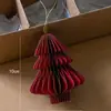 Cross-border novo produto decoração de natal origami árvore de natal favo de mel bola pingente criativo floco de neve anjo pingente ins pendurado