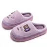Nuevas Zapatillas de Algodón con Oso de Dibujos Animados para Mujer Invierno Engrosadas Felpa Suela Gruesa Antideslizantes para el Hogar Interior Cálidas Zapatillas de Pareja