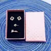 Caja de joyería 7*7 princesa blanca estilo europeo 5*5 caja para pendientes caja para collares 5*8 caja de joyería de papel kraft 9*9 caja con patrón de diamantes
