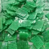 Verde Jadeíta Doble Felicidad Cuentas Sueltas para Pendientes DIY Collar Pulsera Accesorios de Joyería Piezas con Color Uniforme