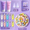 Pegamento en Crema Pasador de Cabello Casero Hecho a Mano Paquete de Materiales para Pasadores Guka Set Paquete de Accesorios Creativos Lindos para Niña