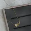 Cadena para clavícula elegante con microincrustaciones de circonita dorada de oro real para mujer, collar de plumas de diseño único, cadena para el cuello versátil para estilo de oficina