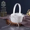 Europeu e Americano Casamento Noiva Fita Alto Nível Fantasia Flor Florista Atmosfera Elegante Casamento Lindo Fazendo Lindo Cesta de Flores