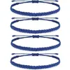 Pulsera de Amistad Azul Nuevo Estilo Transfronteriza, Popular Pulsera Tejida a Mano, Joyería de Hilo para Viajes Diarios y Fiestas de Mujeres