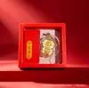 2027 Año de la Oveja Dinero para Gastar Colgante Llavero de Lámina de Oro de Oveja Pequeña Correa para Teléfono Festival Qixi Compañero de Viaje para Conductores Regalo