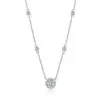 Diseño de Nicho de Punto de Estrella Exquisita Cadena de Clavícula Redonda de Circonita Lujo de Gama Alta Accesible Elegante Regalo de Cumpleaños Entrega