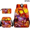 Producto de Juego Transfronterizo 3D Nuevo Set de Tres Piezas Forsaken Gubby de Mochila Escolar Estampada, Estuche y Bolso de Hombro