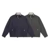 Ropa Vintage Yidao Otoño 2026 Nuevo Estilo Retro Japonés Old Money Resistente al Viento Cuello Alto Chaqueta de Trabajo Abrigo Harrington para Hombre
