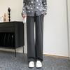 Pantalones de Maternidad Cintura Baja Ajustables Pierna Ancha Otoño e Invierno Pantalones Rectos Casual Talla Extra Pantalones Básicos Ropa de Maternidad
