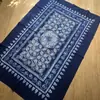 Mantel tradicional teñido con nudos de Dali Zhoucheng, Yunnan, mantel para mesa de centro, tela para colgar en la pared teñida con nudos hecha a mano, tela de decoración del hogar étnica