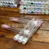 Cepillo de Mascara Desechable Transfronterizo Portátil con Diamante Empaque Individual Peine para Pestañas Brocha para Maquillaje de Cejas Cepillo para Pestañas