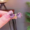 Pinza Lateral Pequeña de Lazo con Pedrería, Pasador de Cristal Sintético, Pinza para el Cabello Exquisita y de Alta Gama, Pinza para Flequillo, Accesorio para el Cabello